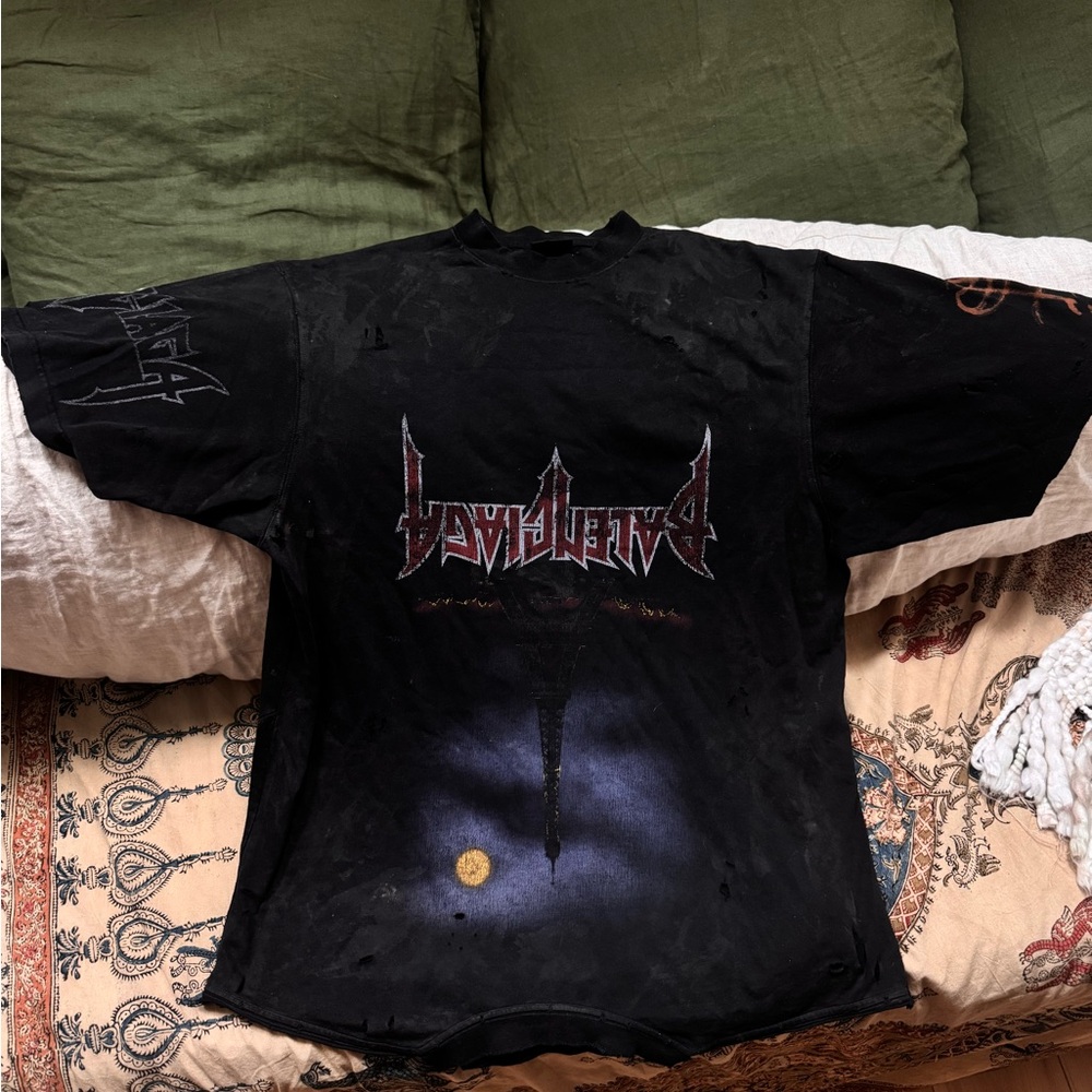 Balenciaga Black Short Sleeve Tee